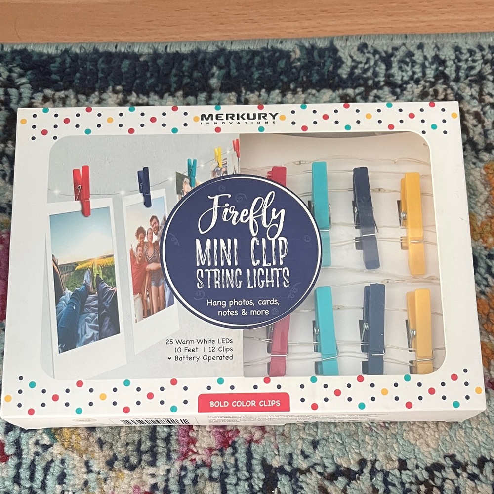 Firefly Mini Clip String Lights - Multicolor